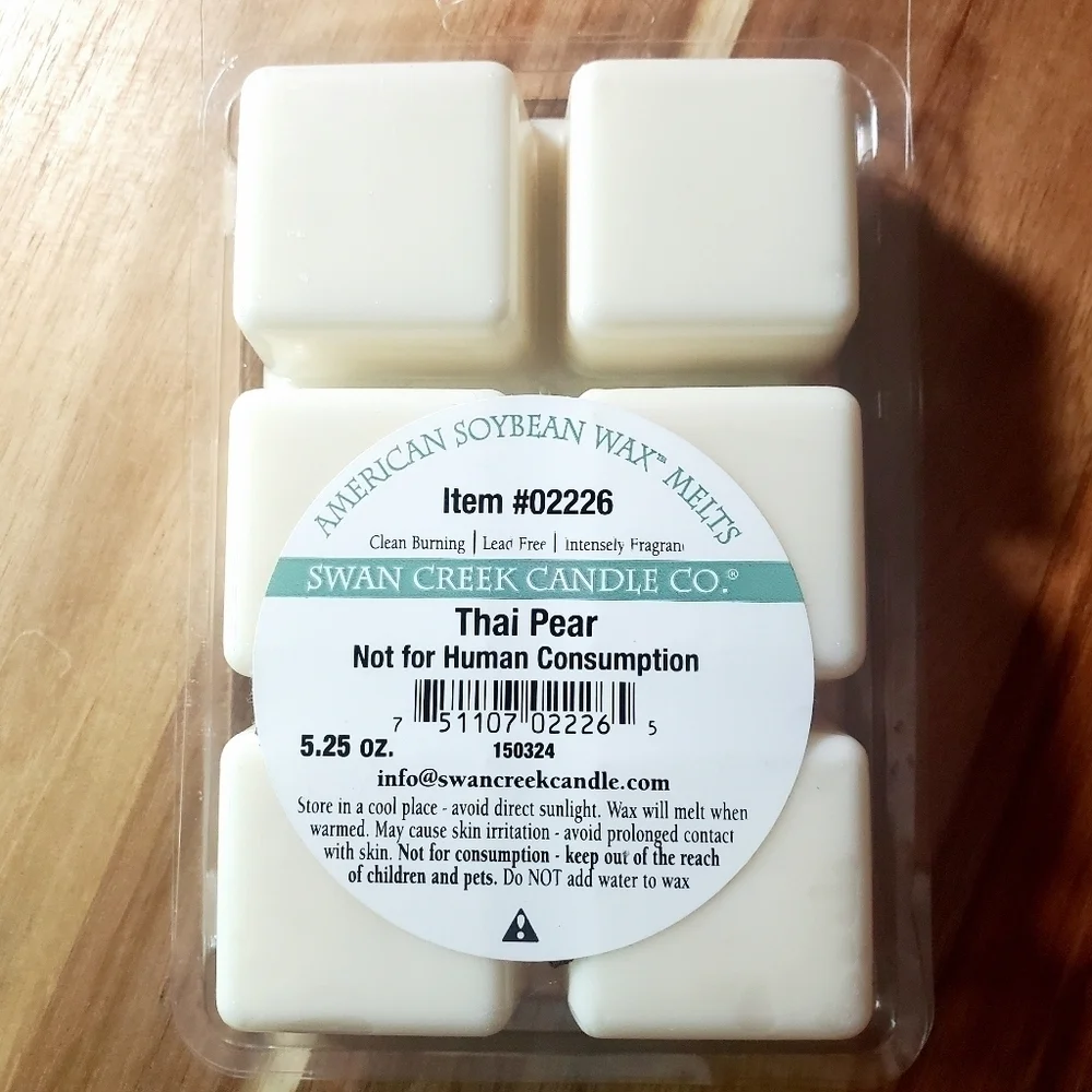 THAI PEAR by SWAN CREEK CANDLE CO Herbal Melts 100% Natural Wax 5.25 oz NWT
